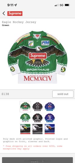 Supreme Mountain Hockey Jersey Black for Men