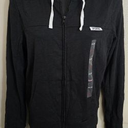 PINK ZIP UP HOODIE SIZE X-SMALL