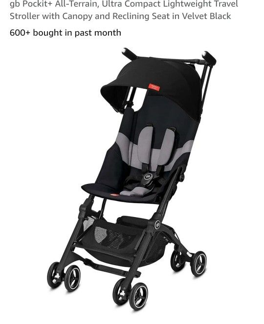 Gb Foldable Stroller Velvet Black