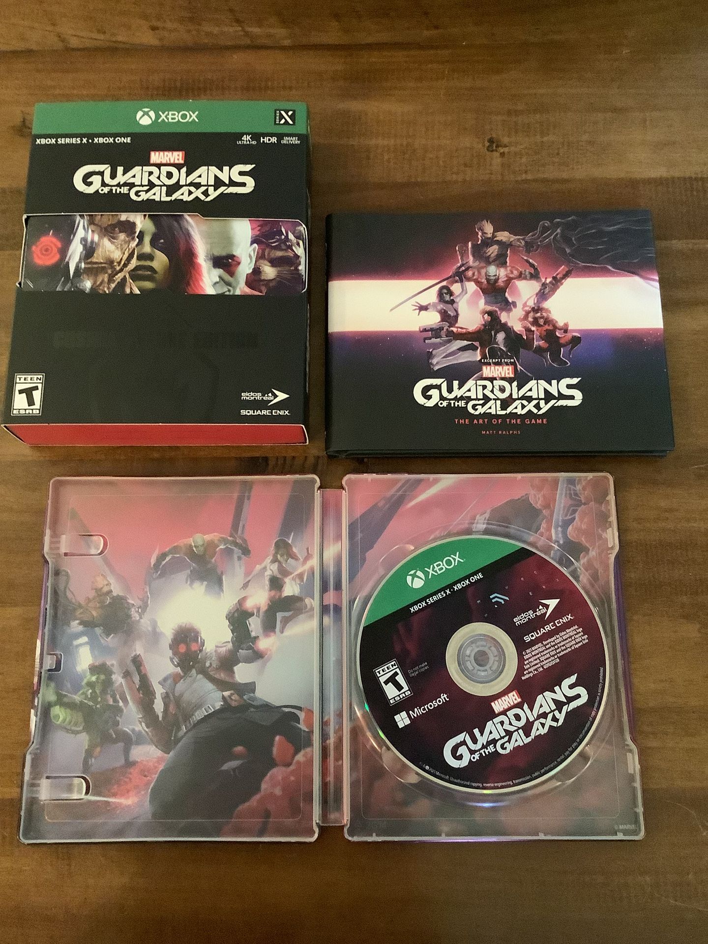 Guardians Of The Galaxy Xbox Steelbook+Game+Art Of The Game Book