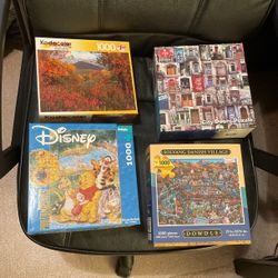 Six 1000 Piece Puzzles