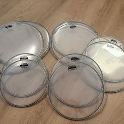 Remo Ambassador Clear Drum Heads 10/12/13/14/16…22” Powerstroke 3