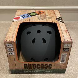 Nutcase Shark Grey Skin Matte Street Bicycle Helmet Size Small 20 1/2 “- 22” / 52cm-56cm