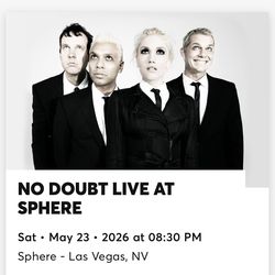 No Doubt concert tickets
