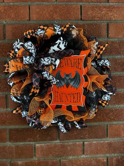 Halloween Wreath, Handmade