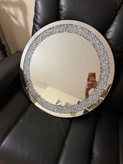 Silver crystal mirror