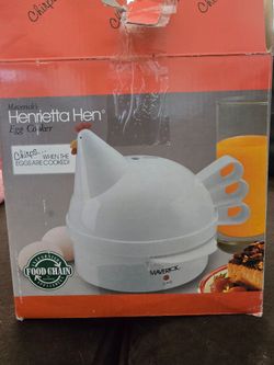 White Henrietta Hen Egg Cooker