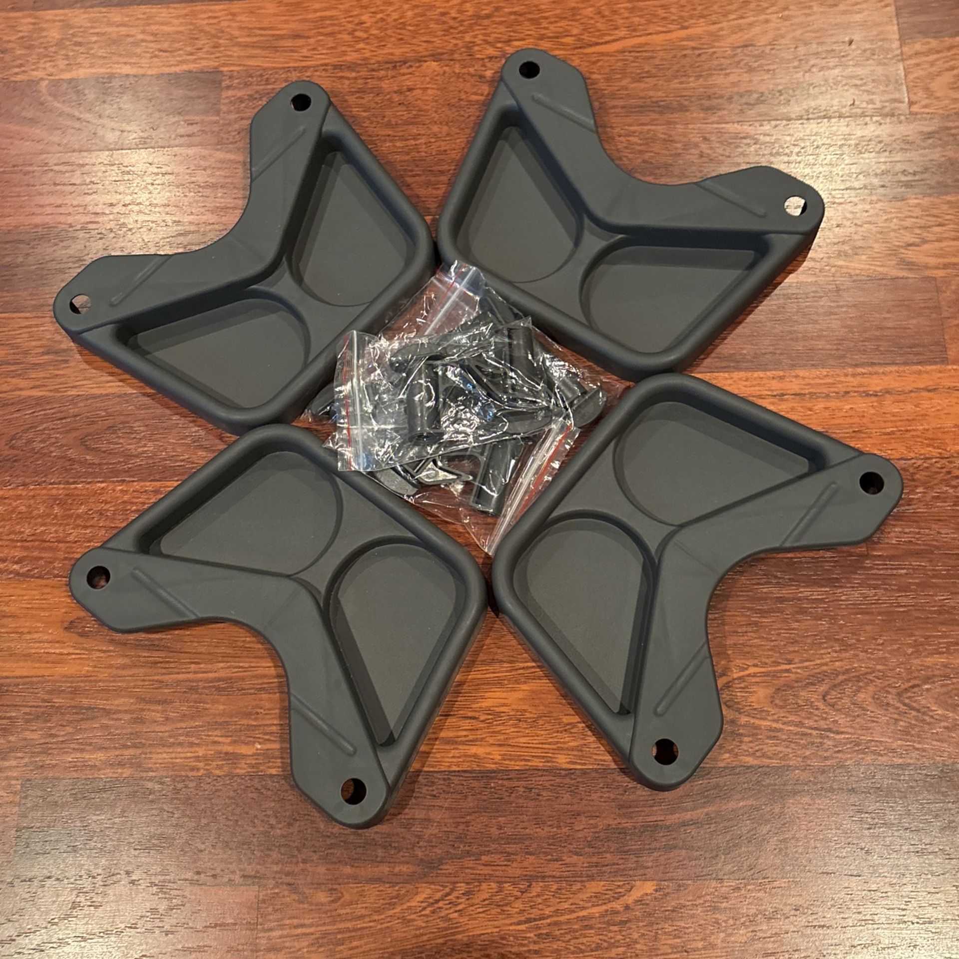 Four Card Table Corner Snack Caddys