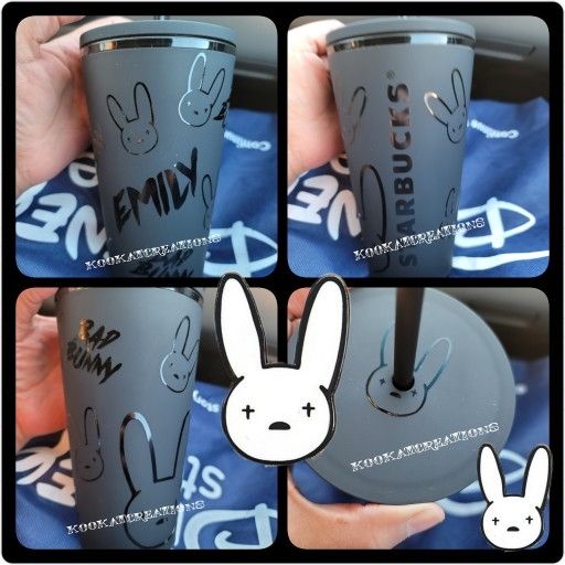 Matte Bad Bunny Starbucks 16oz Cup