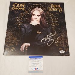 Ozzy Osbourne Signed Patient Number 9 Vinyl with PSA COA Autographed Rock Music