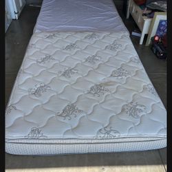Clean, Spare Basement Queen size Bed With Box Frame.