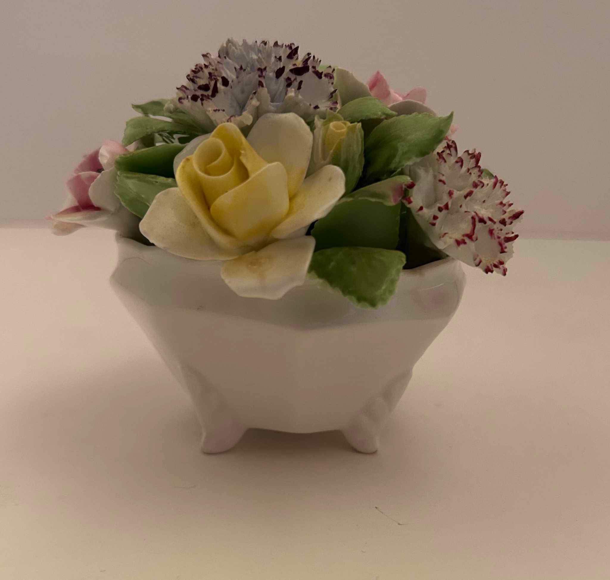 Royal Doulton Porcelain Bone China Flower Pot Arrangement Roses