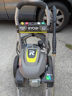 Ryobi, 2900psi,  green, gas power