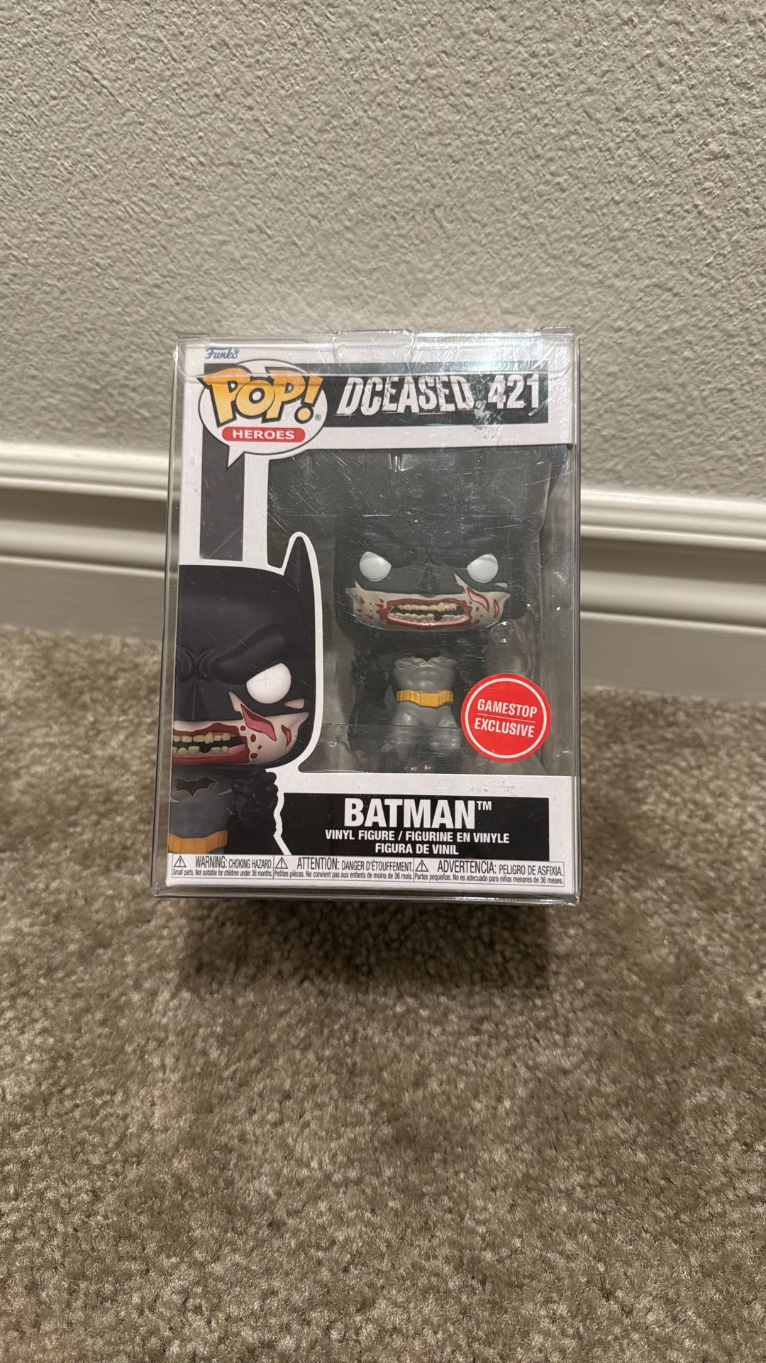 FUNKO POP! DC Heroes GameStop Exclusive DCeased Batman (Bloody) #421 New