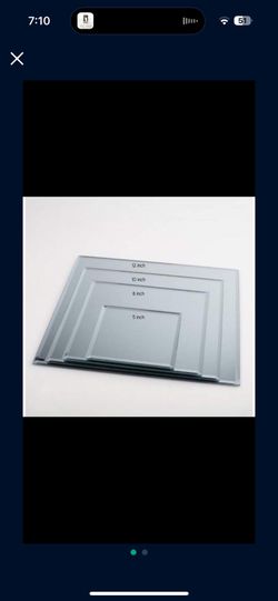 Beveled-Edge Square Mirror. 12” square. Brand new in packaging. 