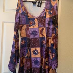 New Hot Topic Dress Cosmic Aura size Med