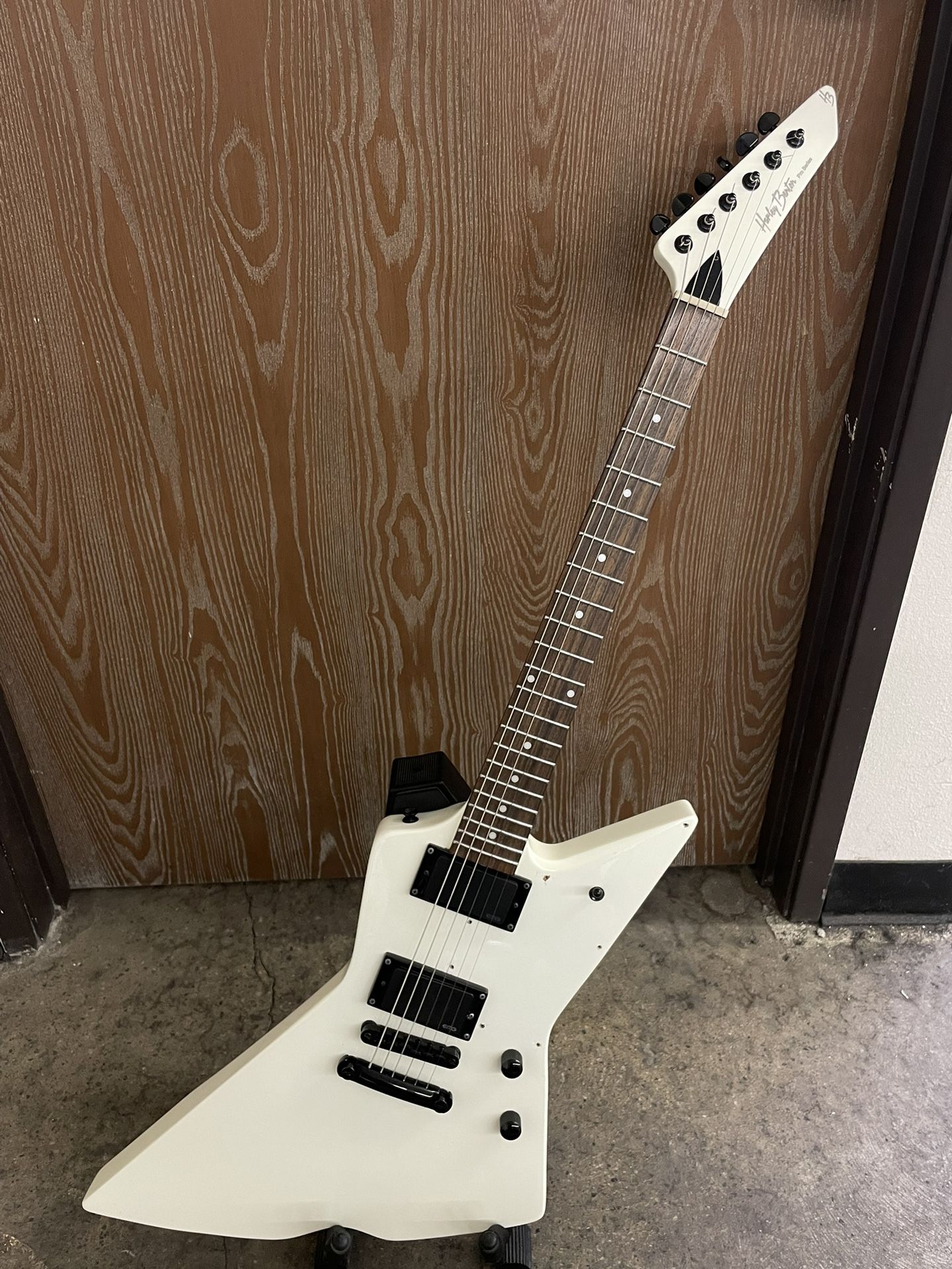 Harley Benton EX-84 Vintage White Electric Guitar