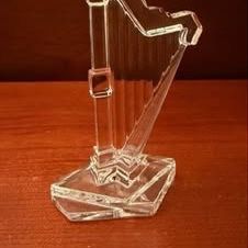 Vintage KristalKolor Harp Figurine