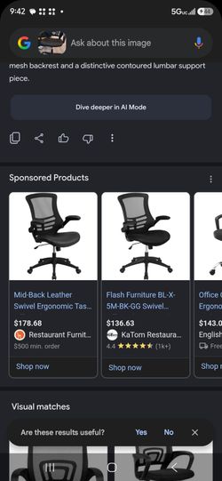 Ergonomic mid level chair
