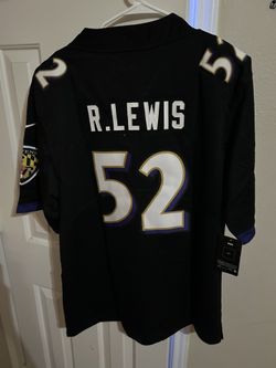 NFL Ravens Ray Lewis black jersey size L #ravens #footballm