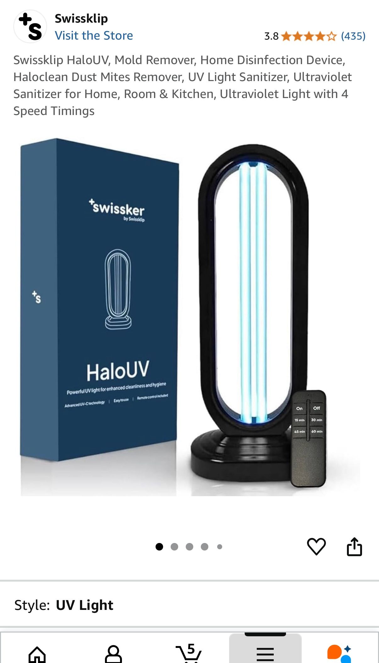 BRAND NEW HALO UV LIGHT-