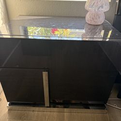 Modern gray nightstands