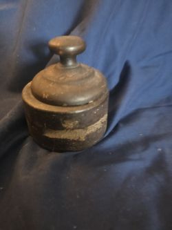 Cast Iron Butter Press, Two Pieces
