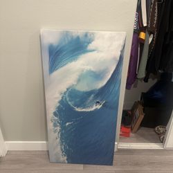 Wood Frames Poster Surfing