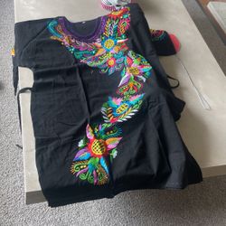 Vestido De Artesania Talla 2x 