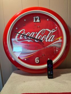 Large 23" Diam COCA COLA Clock!