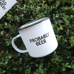 SWAG BREWERY ENAMELED MUG “PROBABLY BEER ” 

Never used, in perfect condition, with original box 

10 $