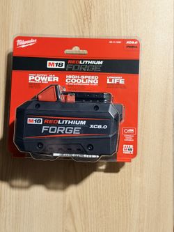 Milwaukee m18 battery red lithium forge xc8.0
