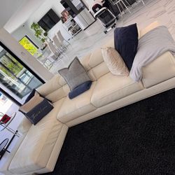 White/cream Sectional 