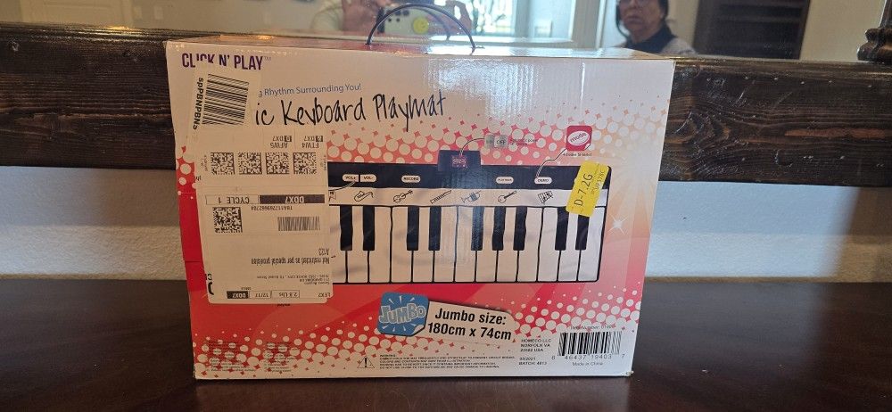 Click N' Play Gigantic Keyboard with 24 Keys, 8 Musical Instruments & Play/Record/Playback/Demo Modes