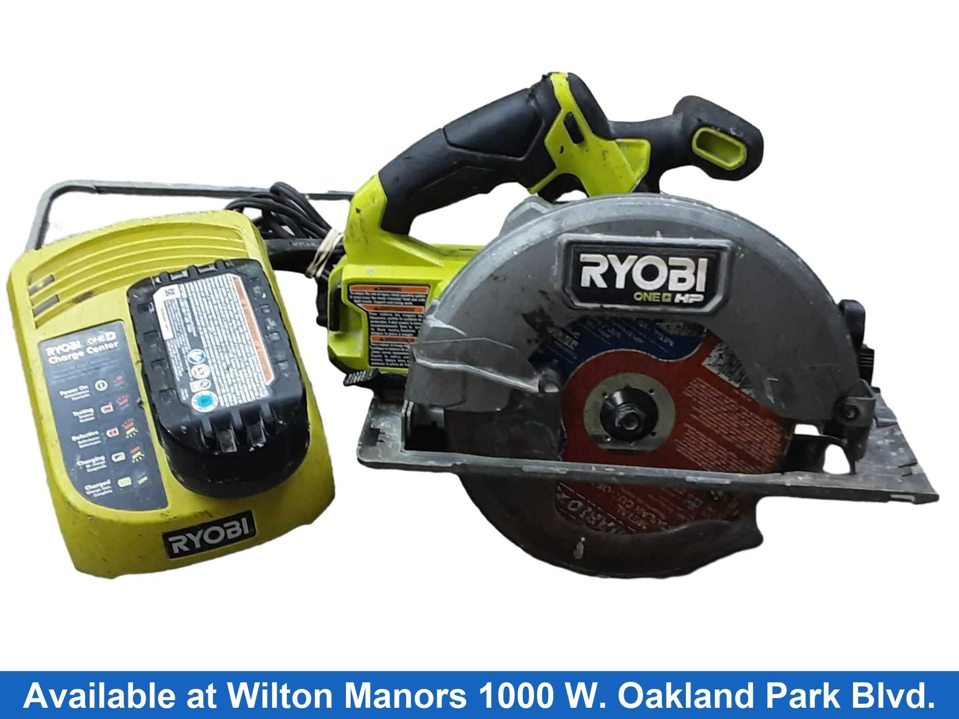 Ryobi Pblcs300 Green Cordless Circular Saw