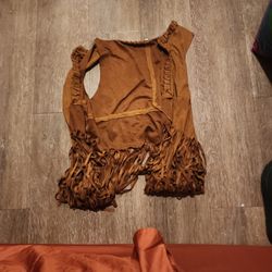 Large Women's Boho Fringe Vest