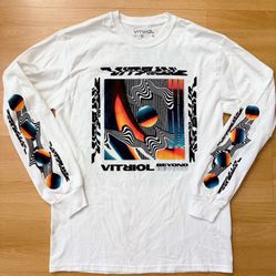 New Men’s M Zumiez Vitriol Beyond T-shirt Tee Geo pattern long sleeve Sweatshirt