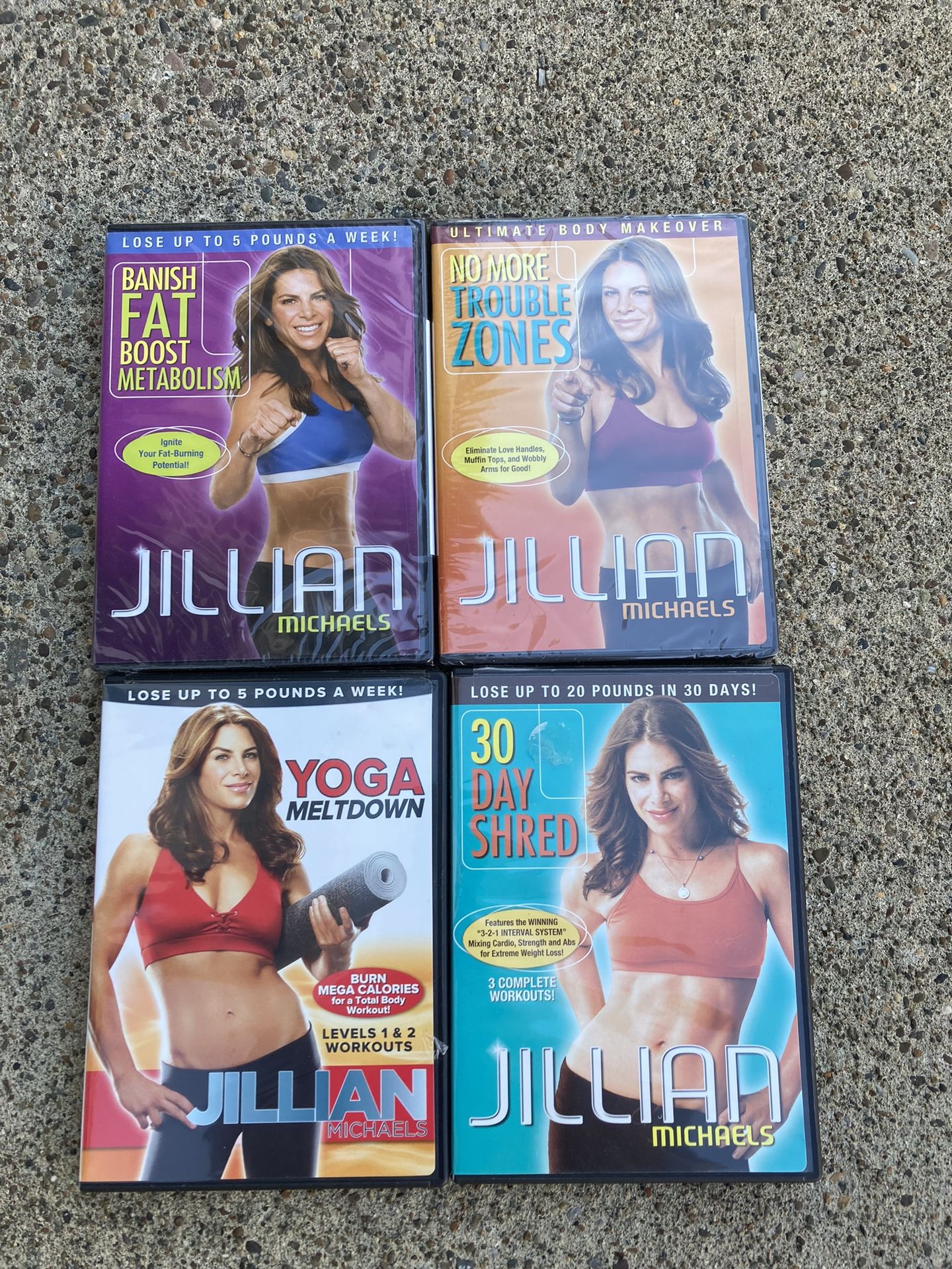4 Jillian Michaels Exercise DVDs