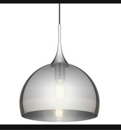 Kichler 43359CH Tabot 15" Wide Single Light Dome Pendant - Retails For $295