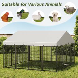 Large Outdoor Dog Kennel With Cover 