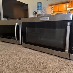 Kitchenaid Over-the-range Microwave And Samsung Microwave/grill. 