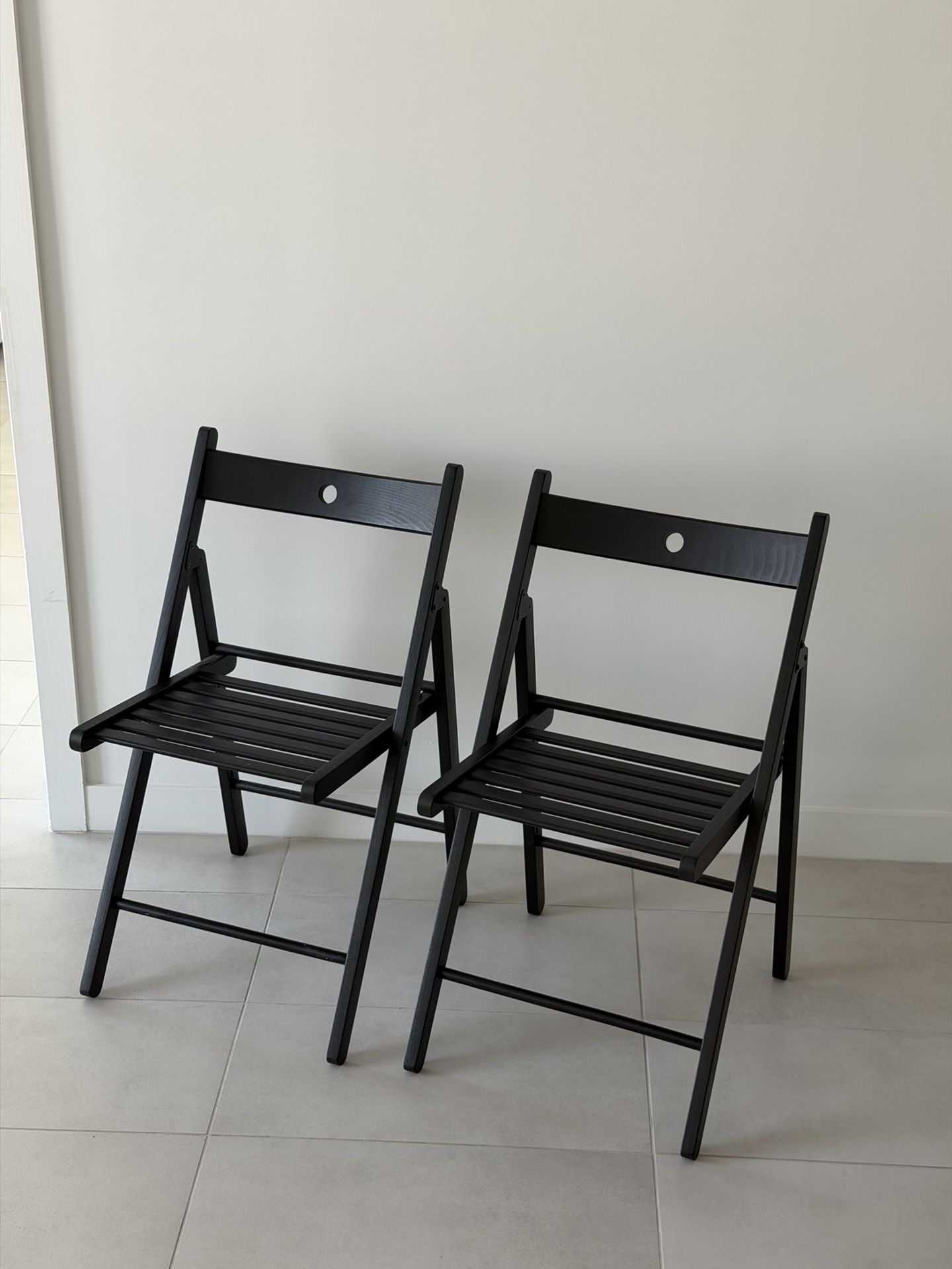 Folding Chairs, Set of 2