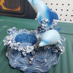 Dolphin Heavy Candle Holder