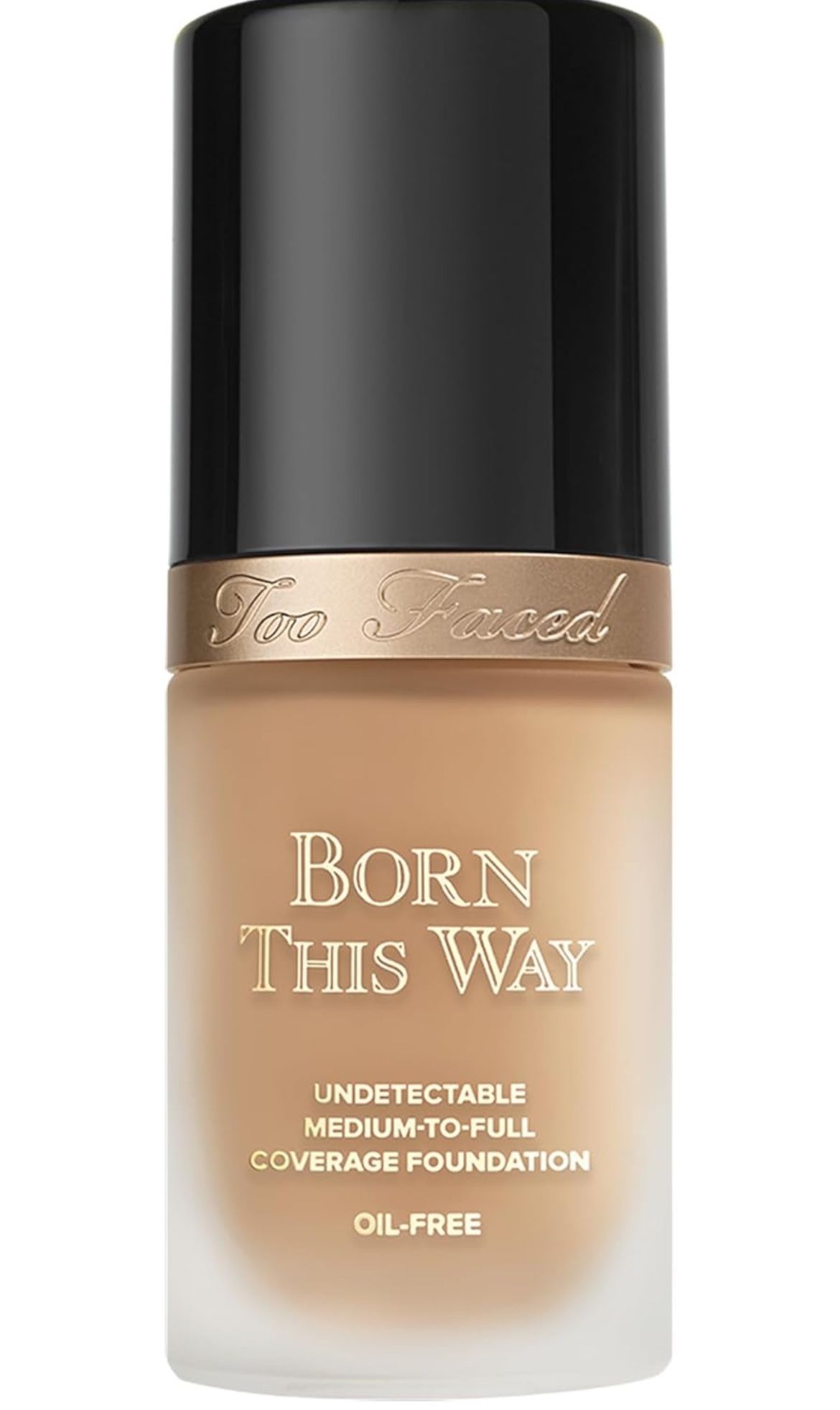 Too Faced Born This Way Natural Finish Longwear Liquid Foundation | Medium-To-Full Coverage | Hydrating + Oil Free Natural Beige @594