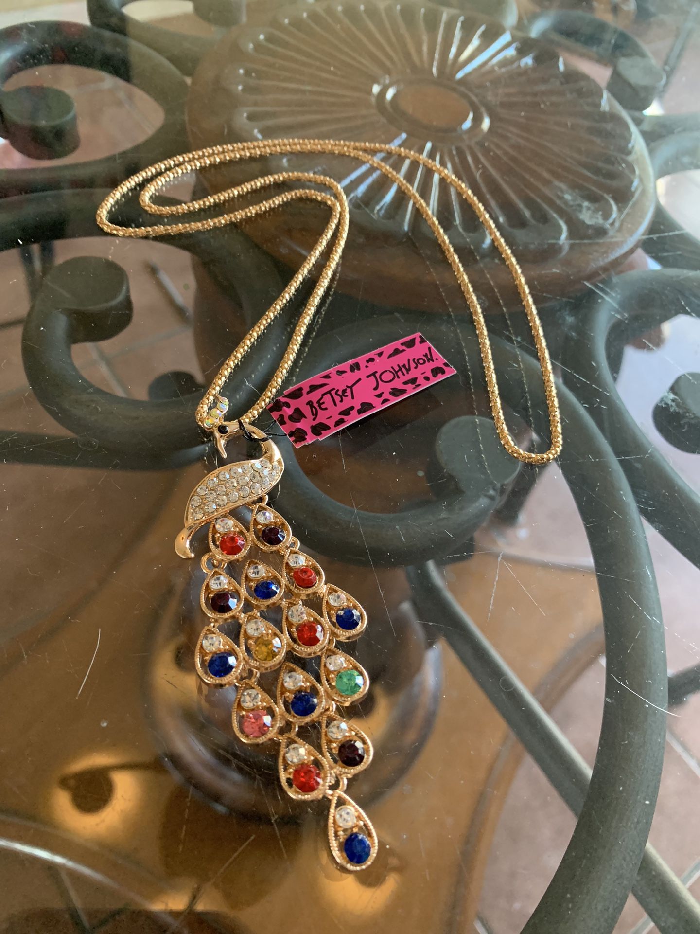 Betsey Johnson Peacock Necklace
