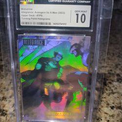 Wolverine hologram card mint 10