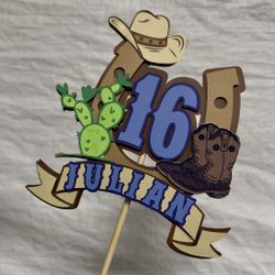 Custom Cake Topper Western