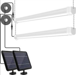 Solar Powered Shop Light with Motion Sensor
