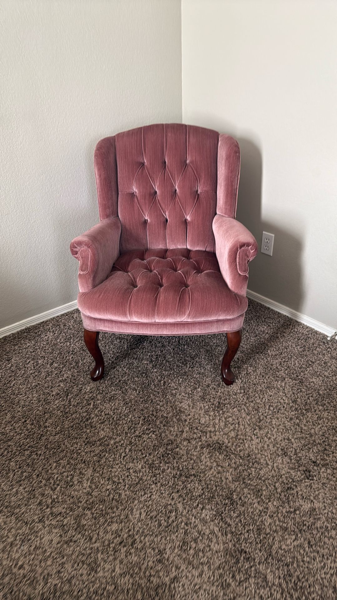 Vintage Armchair In Mauve