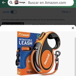 Correa retráctil para perro 2025 de 16,4 pies – Correa retráctil resistente para mascotas con agarre suave antideslizante –